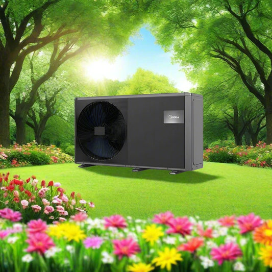 Heat Pump Monoblock Midea M-thermal Arctic-Power Series Single-Phase/Three-Phase, White/ Black 10kW-30kW
