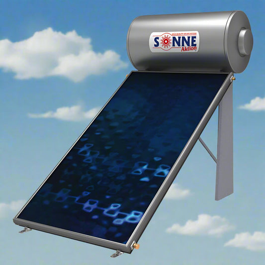 Solar water heater - 120L/ 160L - Sonne NV120-160D - Vertical Single Collector (1,5-1,7m²/2,3-2,40m²) - Dual-Energy