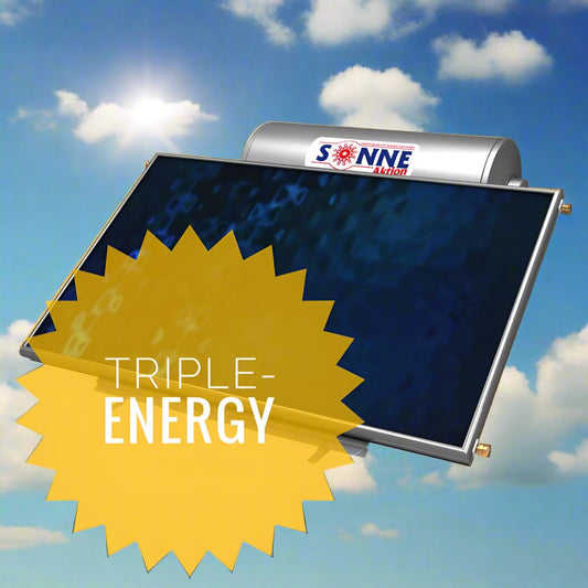 Solar water heater - 160L- Sonne LH160T - Low Profile - Single Collector Horizontal (2.3-2,4m²) - Triple-Energy