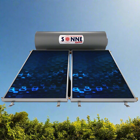 Solar water heater - 300L- Sonne  NV300THP - Vertical Double Collectors (3,8-4,8m²) - Triple-Energy for Heat Pump