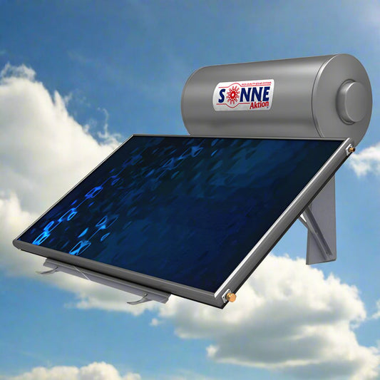 Solar water heater - 160L - Sonne NH160DTTHP - Horizontal Single Collector (2,4m²) - Dual/ Triple/ Triple-Energy for Heat-Pump