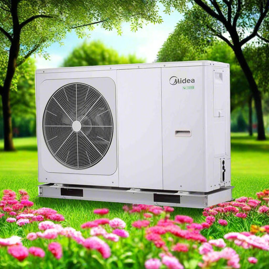 Heat Pump Monoblock Midea M-thermal Arctic-Power Series Single-Phase/Three-Phase, White/ Black 10kW-30kW