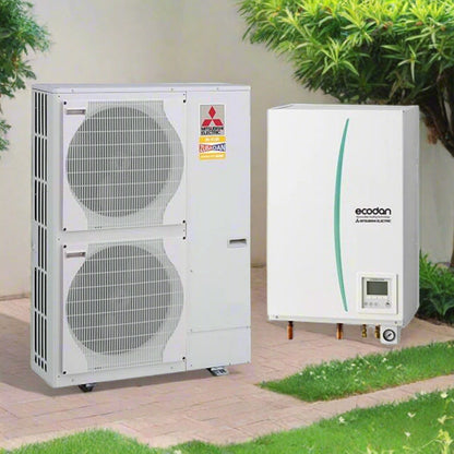 Heat Pump Split Mitsubishi Ecodun Zubadan+ Hydrobox Single-Phase/ Three-Phase, 6kW-22kW