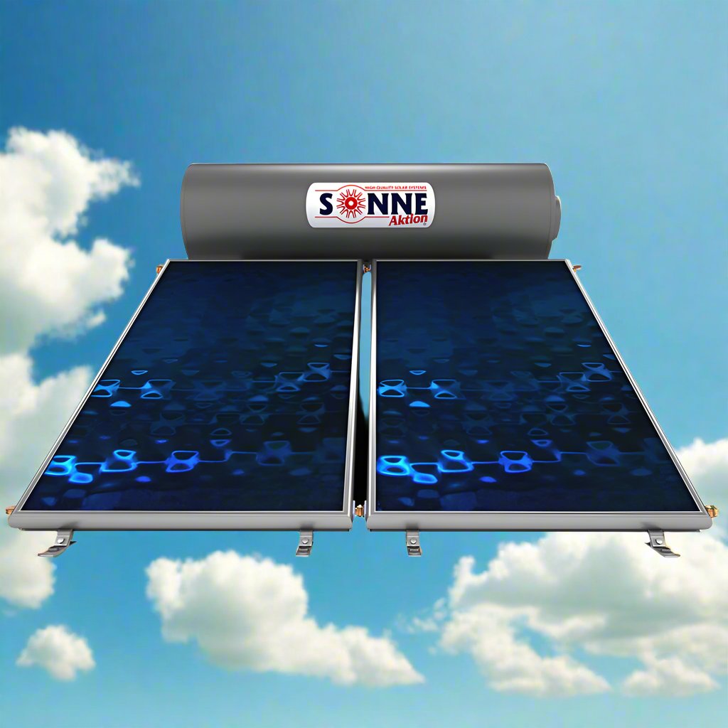 Solarwarmwasserbereiter - Sonne NV200T - 200L - Vertikale Doppelkollektoren (3-3,4m²) - Triple-Energy