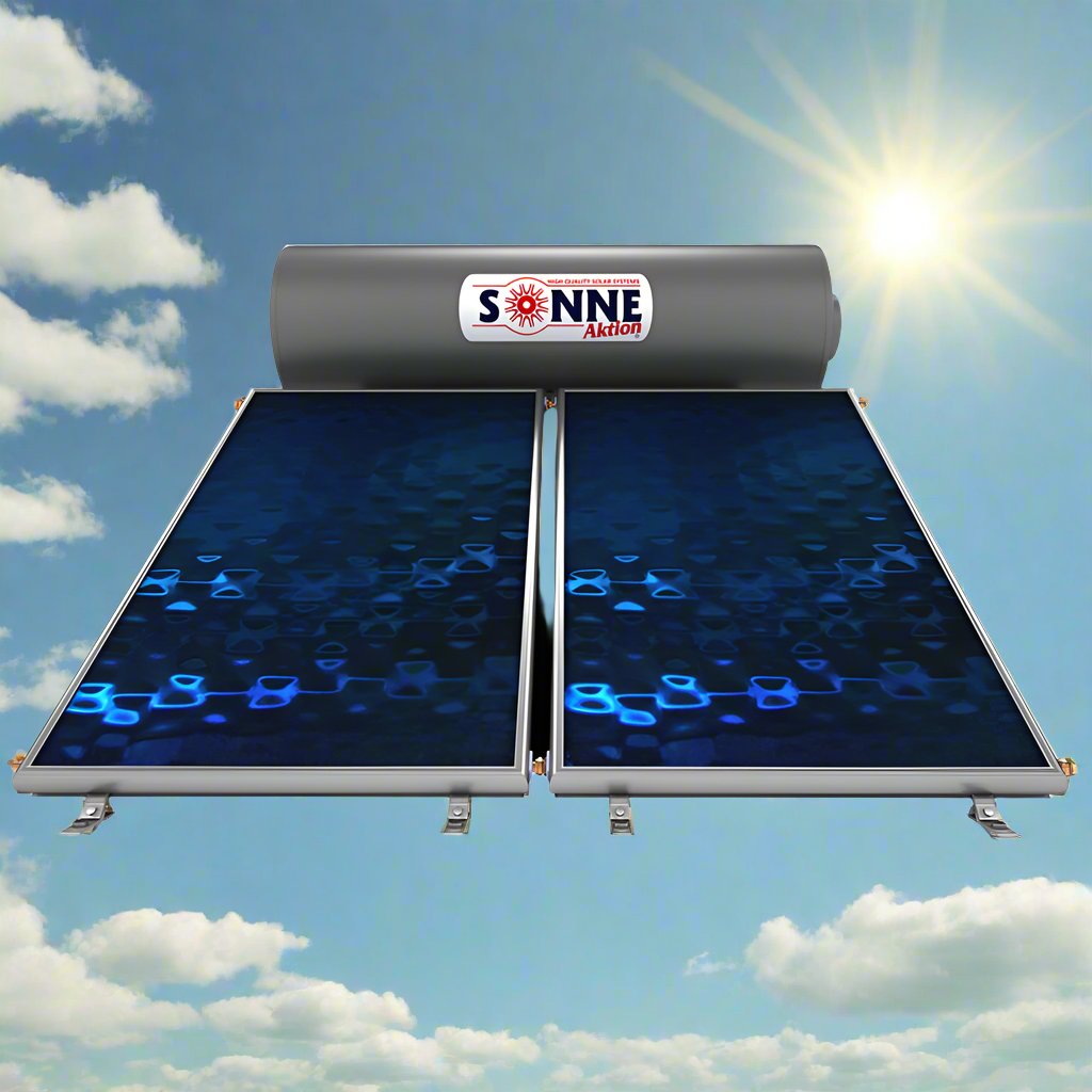 Solarwarmwasserbereiter - Sonne NV300T - 300L - Vertikale Doppelkollektoren (3,8-4,8m²) - Triple-Energy