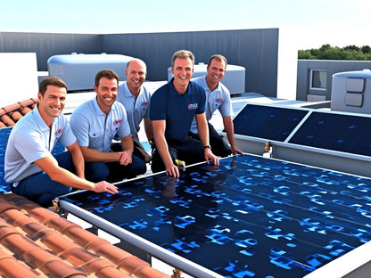 Technische Installation pro Solarwarmwasserbereiter ab